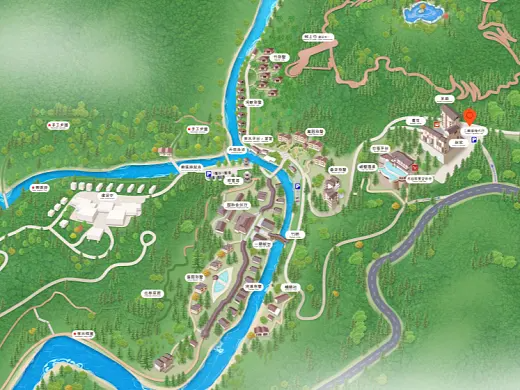 浦江结合景区手绘地图智慧导览和720全景技术，可以让景区更加“动”起来，为游客提供更加身临其境的导览体验。